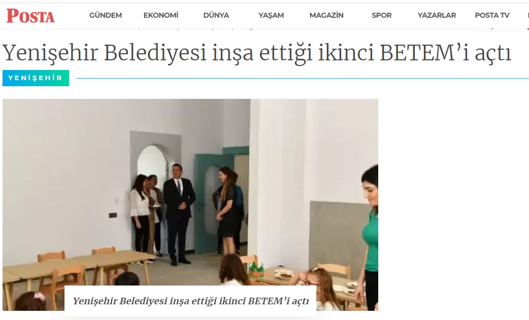 Yenişehir Belediyesi inşa ettiği ikinci BETEM’i açtı