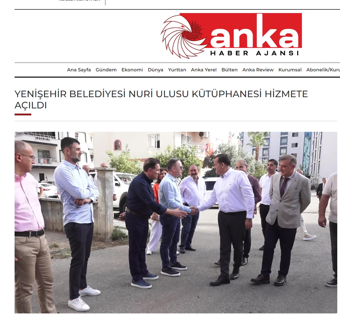 Yenişehir Belediyesi Nuri Ulusu Kütüphanesi hizmete açıldı