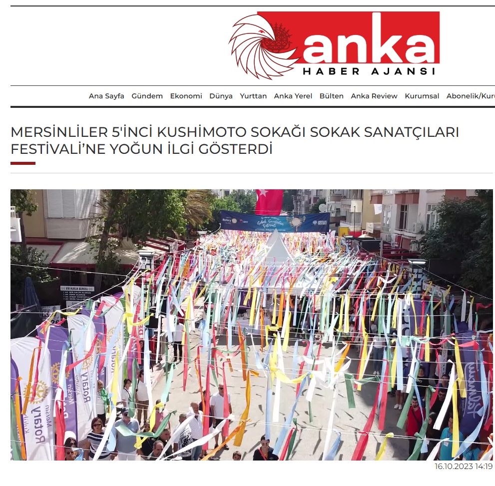Mersinliler 5. Mersin Kushimoto Sokağı Sokak Sanatçıları Festivali’ne yoğun ilgi gösterdi