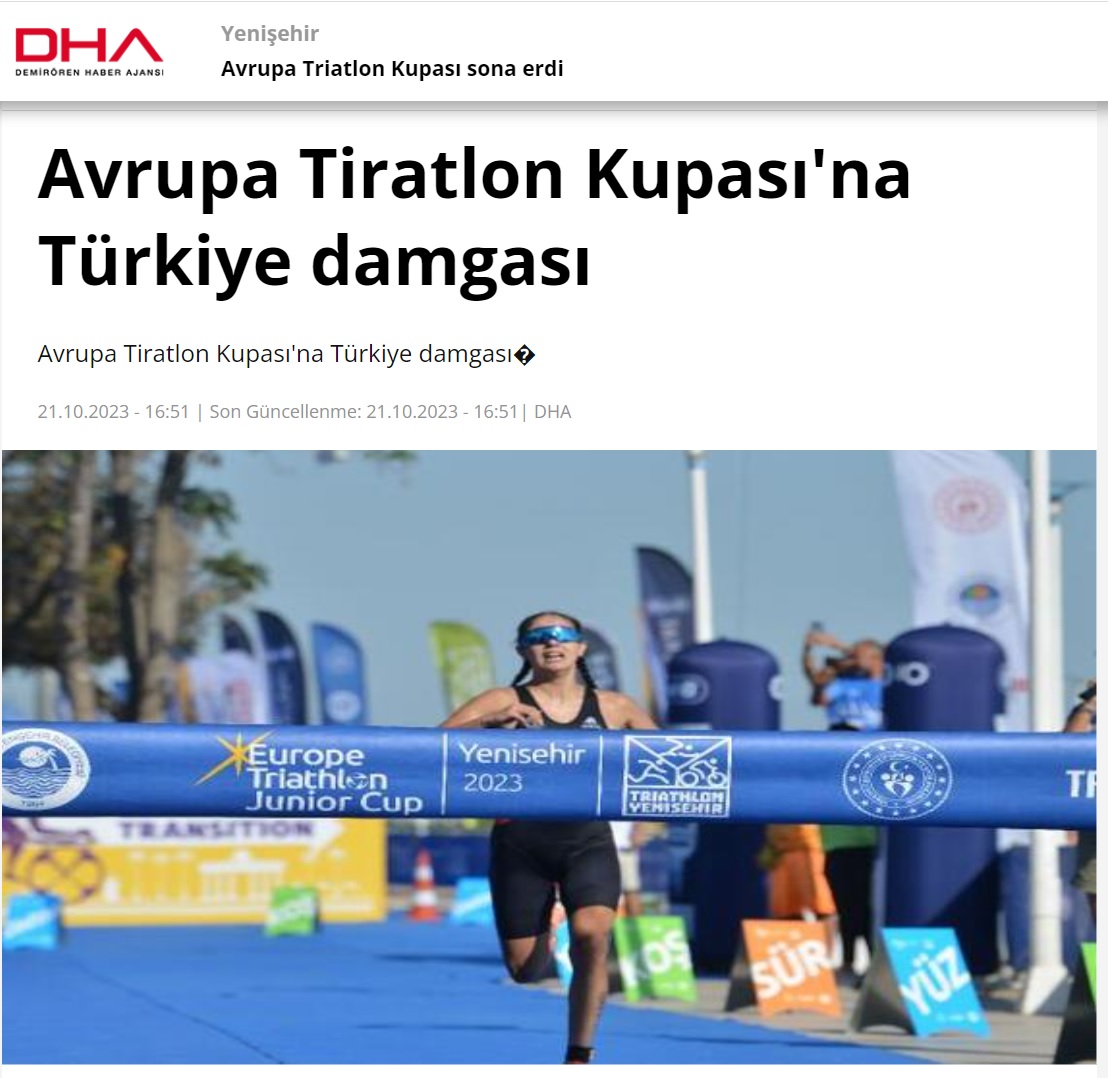 Yenişehir Avrupa Triatlon Kupası'nda milli triatlet Selinay Tuğçe Kır altın madalya kazandı