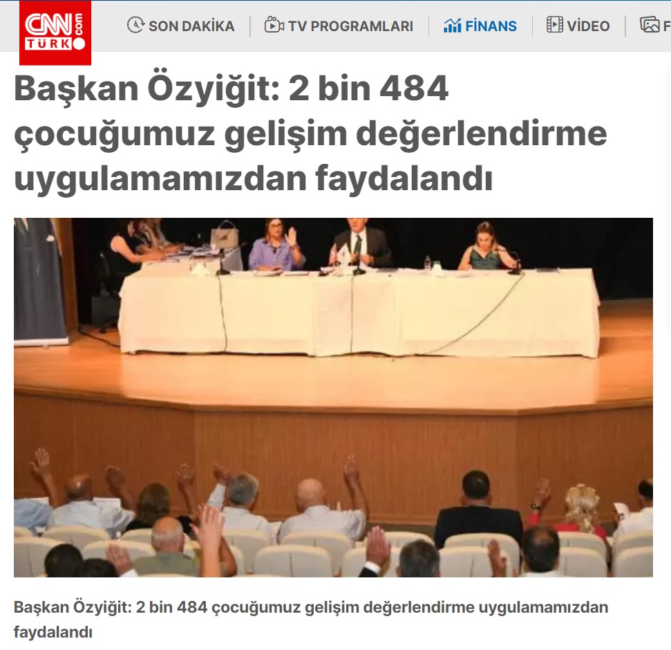 Başkan Özyiğit, “2 bin 484 çocuğumuz gelişim değerlendirme uygulamamızdan faydalandı”