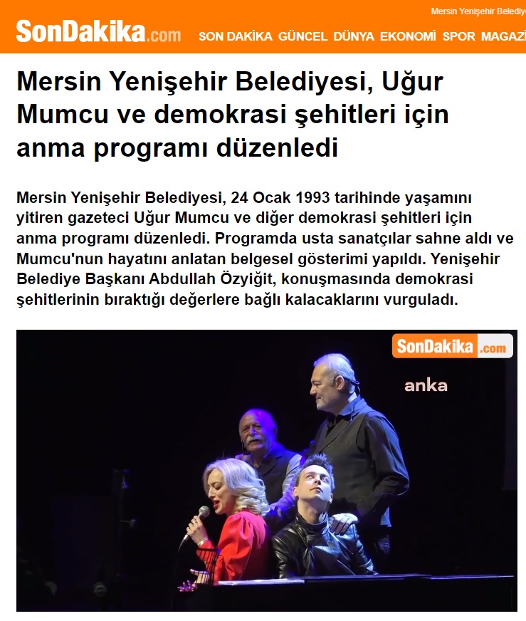 Uğur Mumcu ve demokrasi şehitleri Yenişehir’de anıldı
