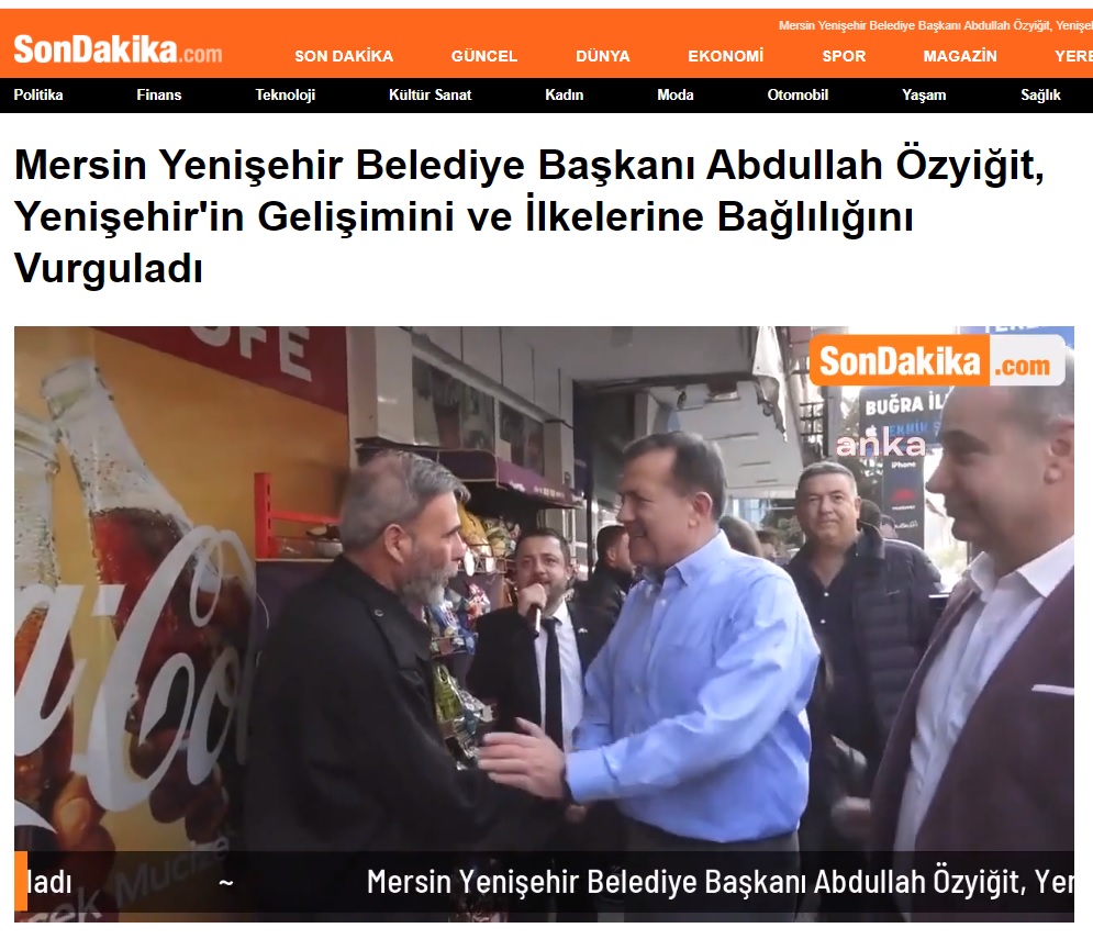 Başkan Abdullah Özyiğit “Kentimizi de kentimize hizmet etmeyi de seviyoruz”