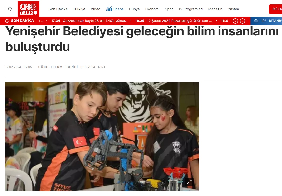 Yenişehir Belediyesi geleceğin bilim insanlarını buluşturdu