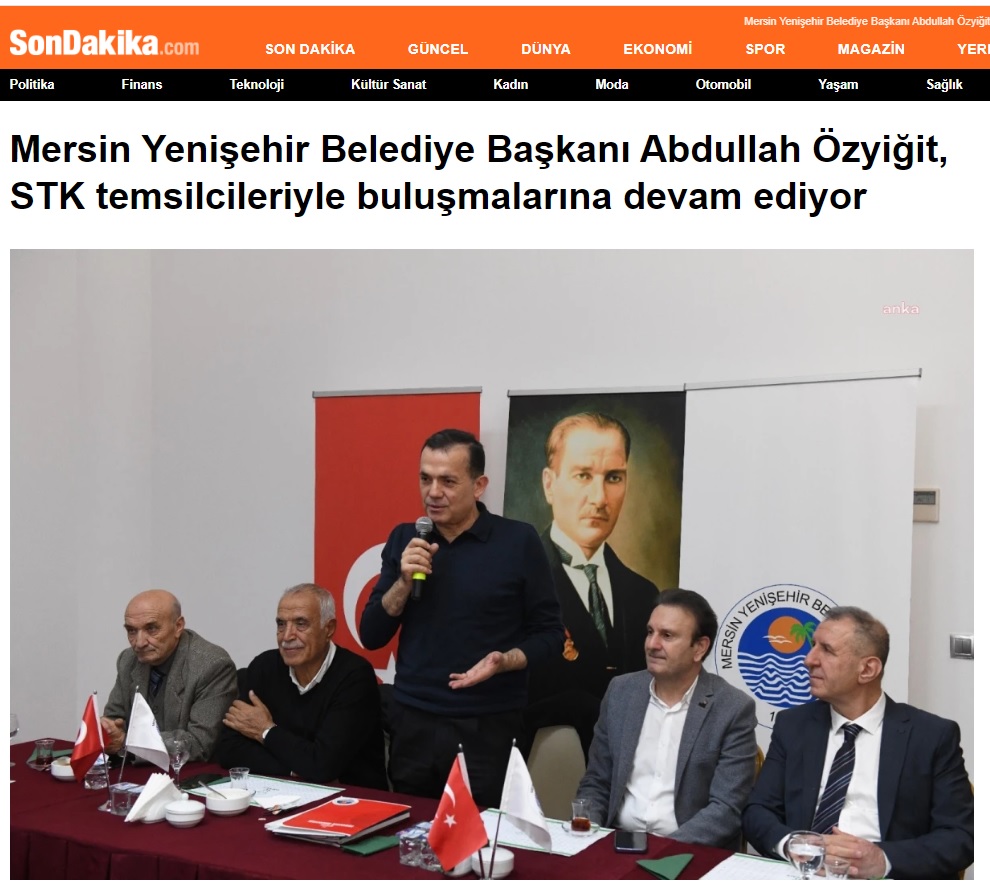 Başkan Abdullah Özyiğit sivil toplum kuruluşları ile buluşmalarını sürdürüyor