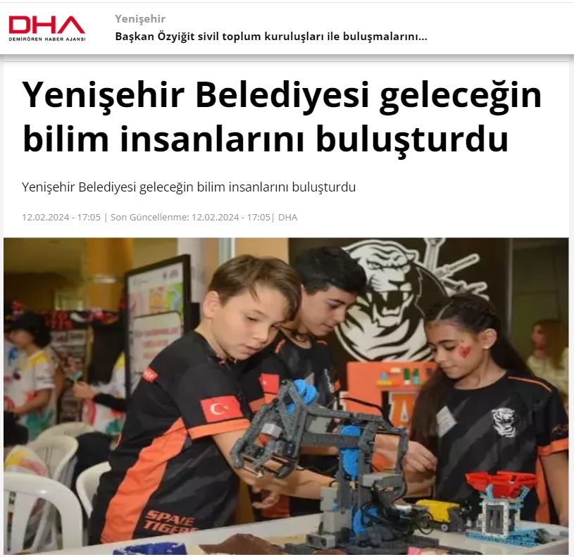 Yenişehir Belediyesi geleceğin bilim insanlarını buluşturdu