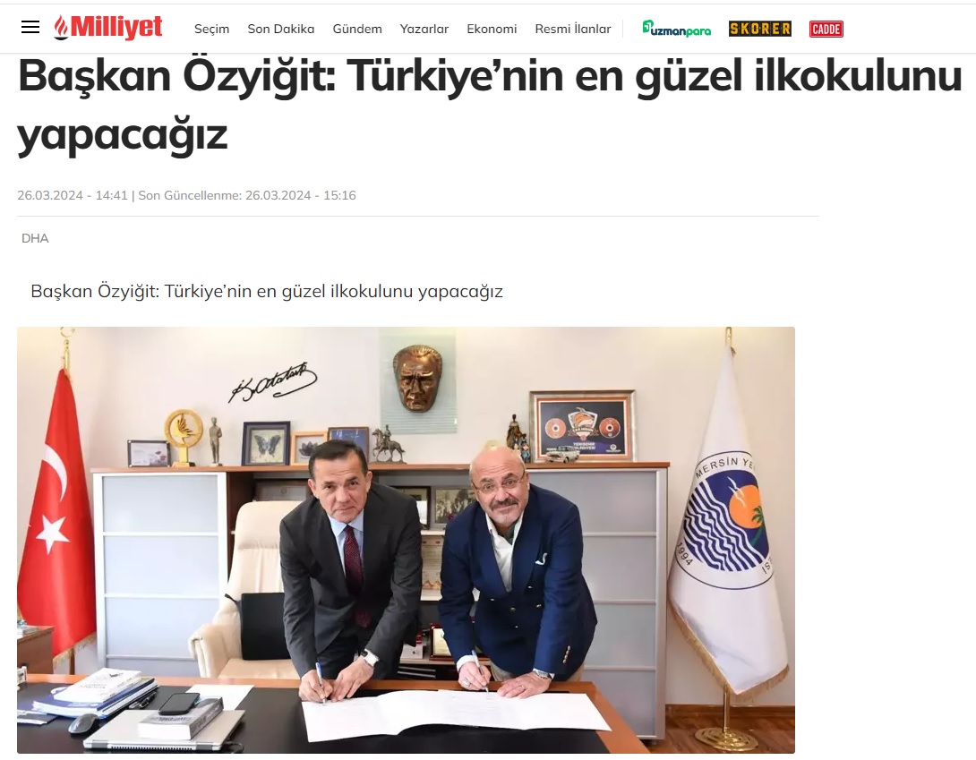 Başkan Özyiğit, “Türkiye’nin en güzel ilkokulunu yapacağız”