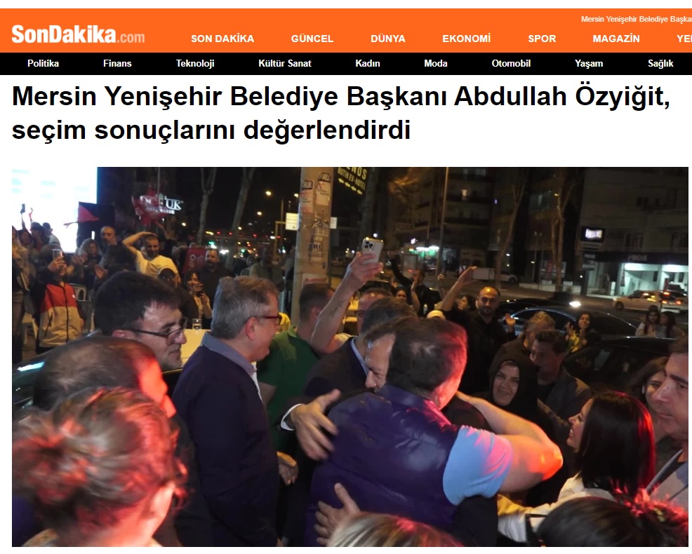 Yenişehir yeniden Abdullah Özyiğit dedi