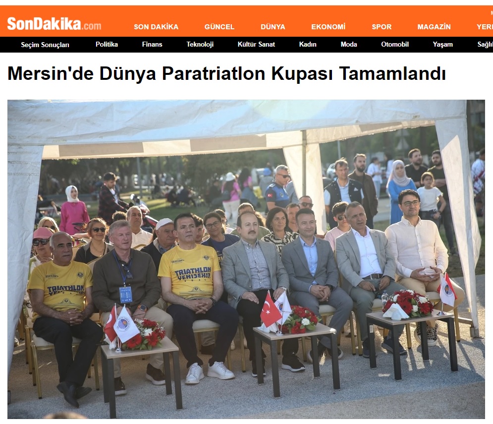 Mersin'de Dünya Paratriatlon Kupası Tamamlandı