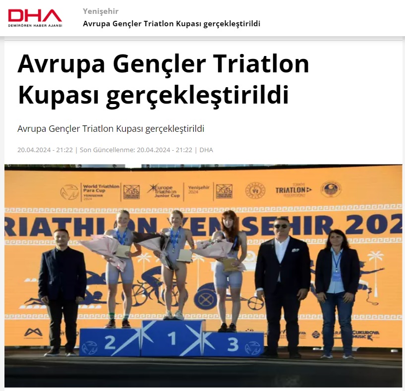 Avrupa Gençler Triatlon Kupası gerçekleştirildi