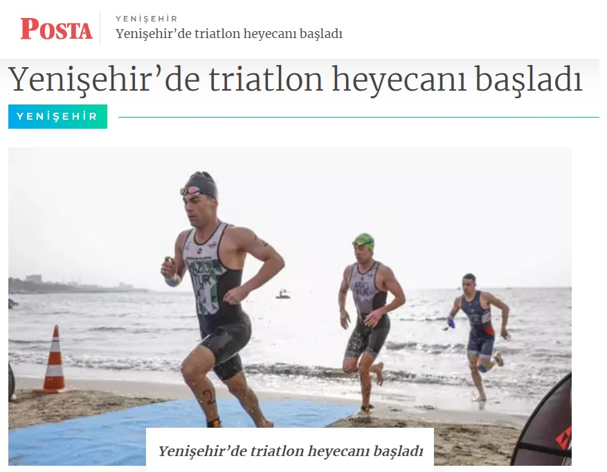 Yenişehir’de triatlon heyecanı başladı