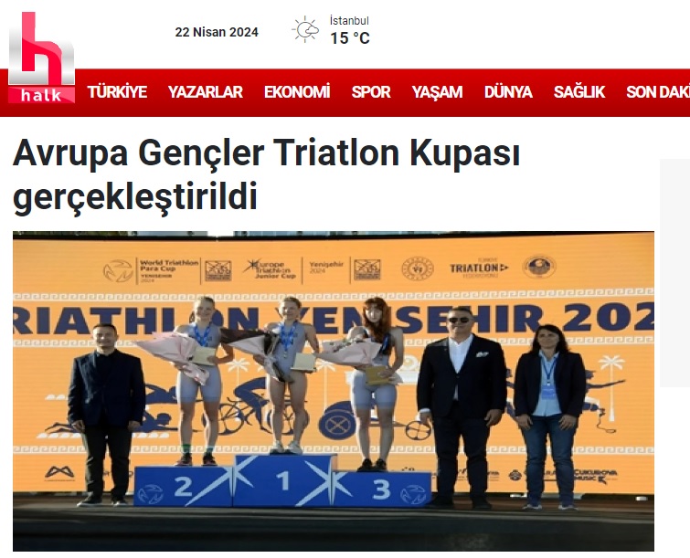 Avrupa Gençler Triatlon Kupası gerçekleştirildi