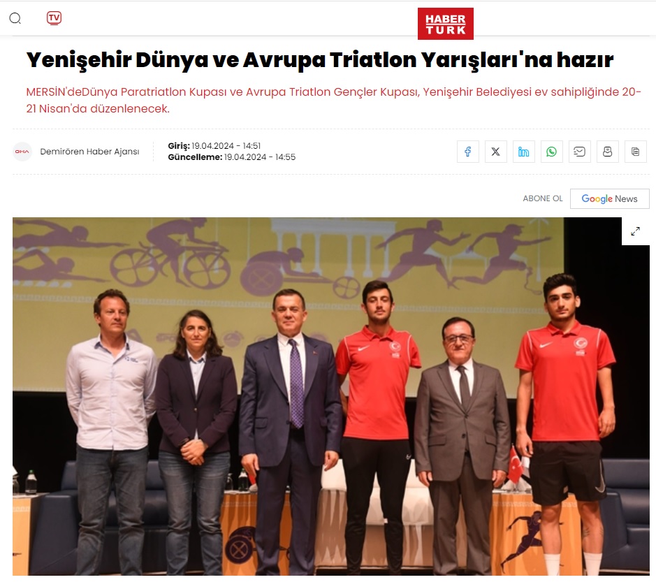 Yenişehir Dünya ve Avrupa triatlon yarışlarına hazır