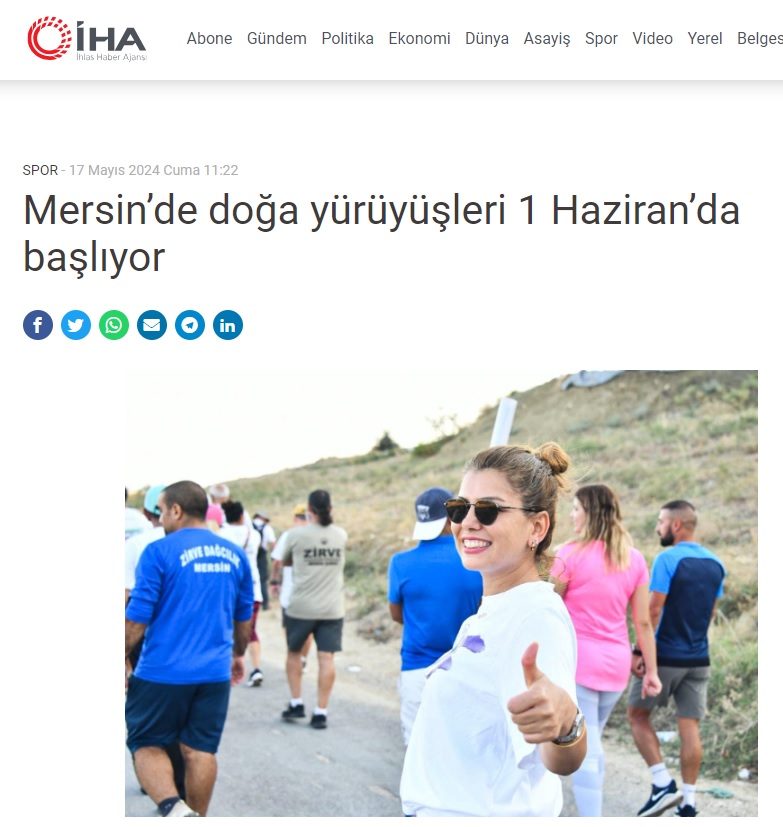 Yenişehir Belediyesinin doğa yürüyüşleri 1 Haziran’da başlıyor