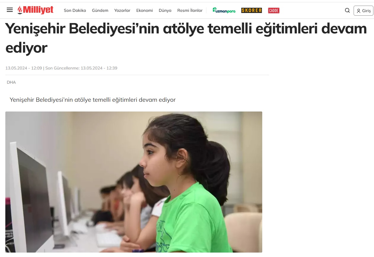 Yenişehir Belediyesinin atölye temelli eğitimleri devam ediyor