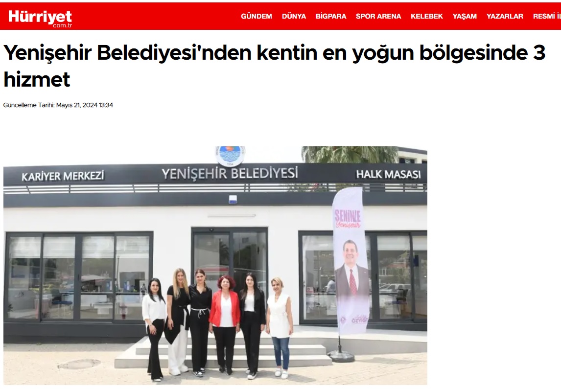 Yenişehir Belediyesinden kentin en yoğun bölgesinde 3 hizmet birden