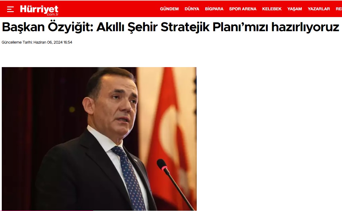 Başkan Özyiğit, “Akıllı Şehir Stratejik Planı’mızı hazırlıyoruz”
