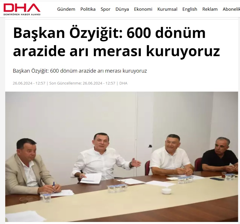 Başkan Özyiğit, “Değirmençay’da dünyanın en güzel balını üreteceğiz”