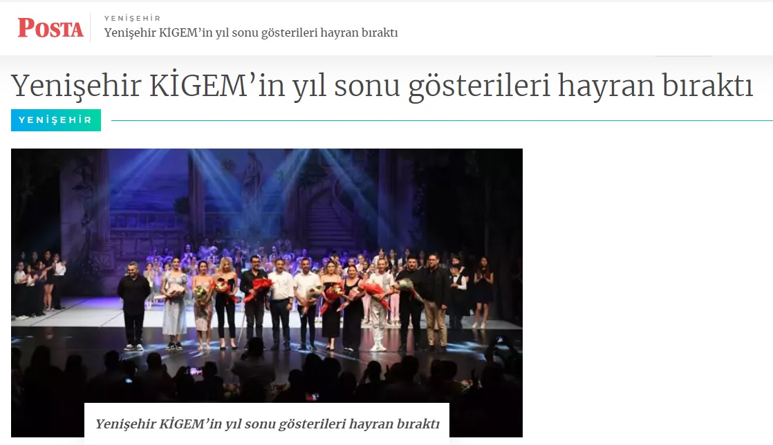 Yenişehir KİGEM’in yıl sonu gösterileri hayran bıraktı