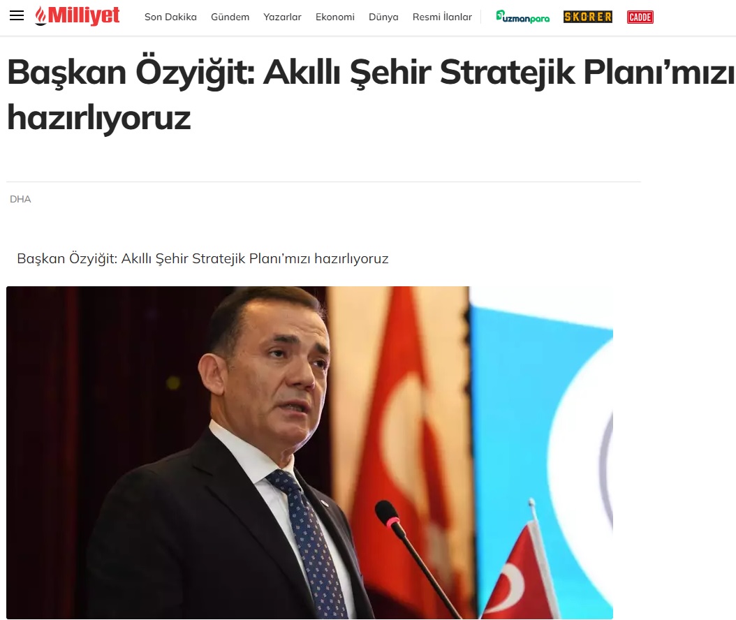 Başkan Özyiğit, “Akıllı Şehir Stratejik Planı’mızı hazırlıyoruz”