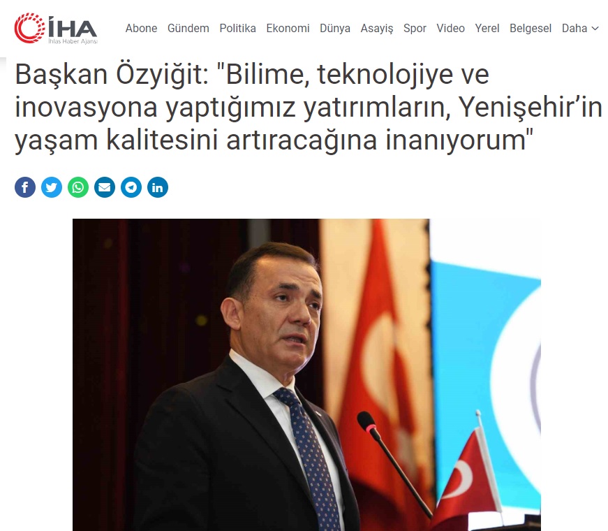 Başkan Özyiğit, “Akıllı Şehir Stratejik Planı’mızı hazırlıyoruz”