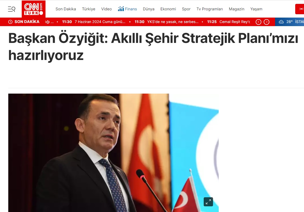 Başkan Özyiğit, “Akıllı Şehir Stratejik Planı’mızı hazırlıyoruz”