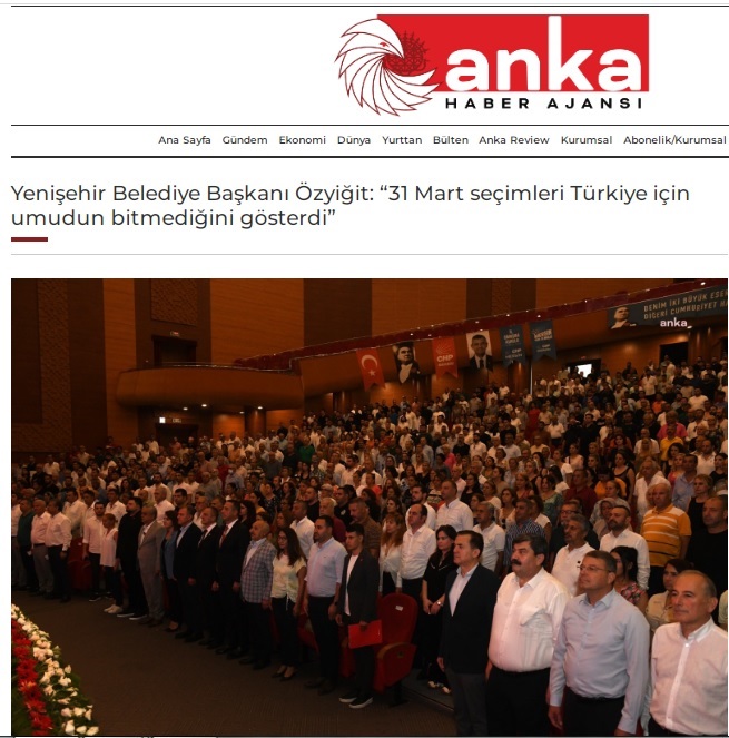Başkan Özyiğit, “31 Mart seçimleri Türkiye için umudun bitmediğini gösterdi.”