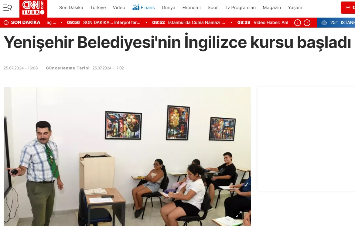 Yenişehir Belediyesinin İngilizce kursu başladı