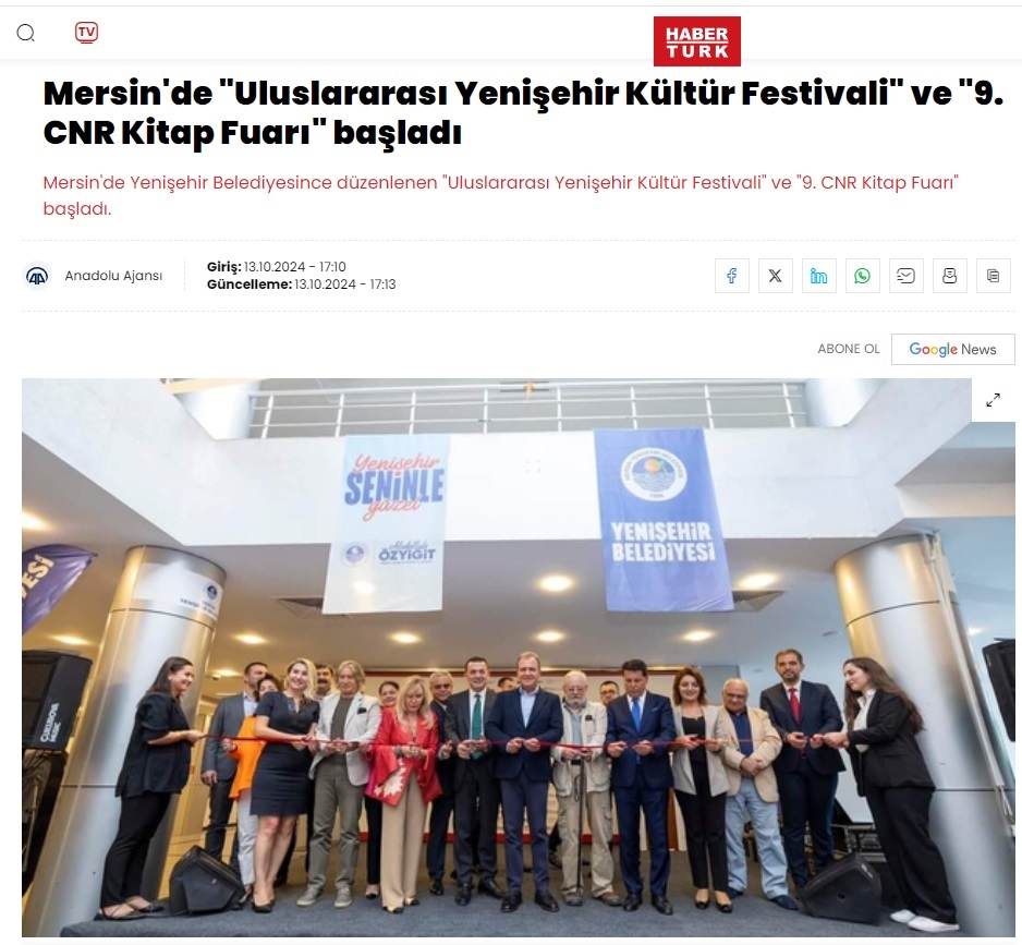 Uluslararası Yenişehir Kültür Festivali ve Kitap Fuarı başladı