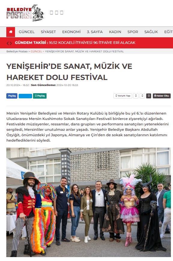 Mersinliler Kushimoto Sokak Sanatçıları Festivali’ne akın etti