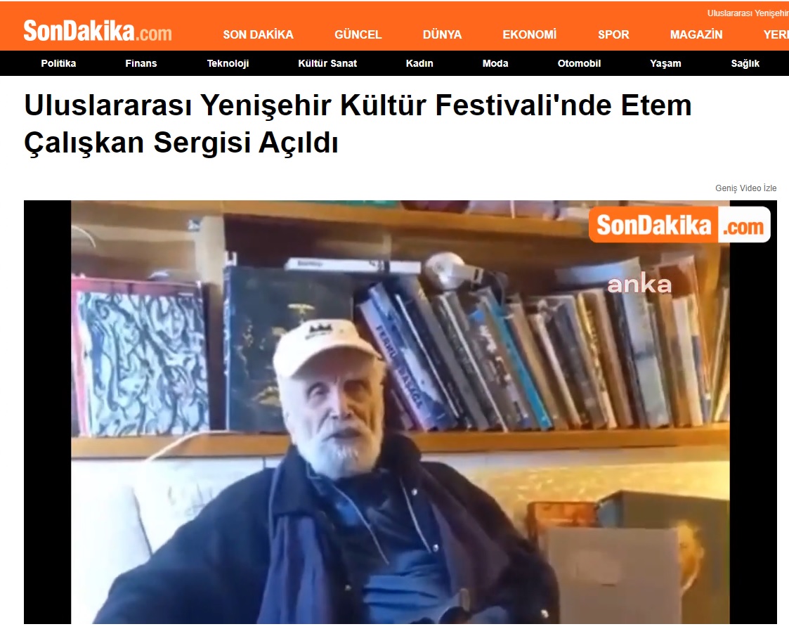Simgeden İmgeye: Etem Çalışkan Sergisi açıldı