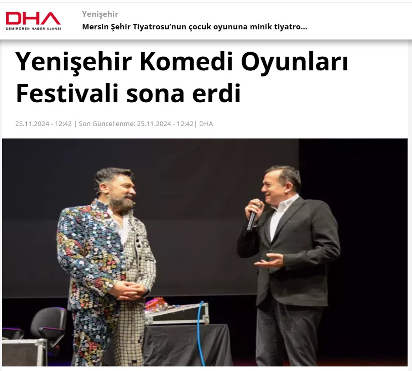 Yenişehir Belediyesi binlerce vatandaşı tiyatro ile buluşturdu
