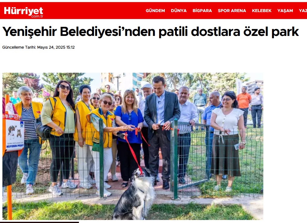 Yenişehir Belediyesinden patili dostlara özel park