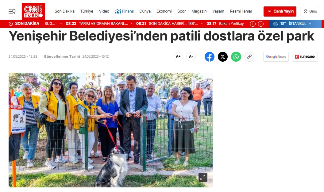 Yenişehir Belediyesinden patili dostlara özel park