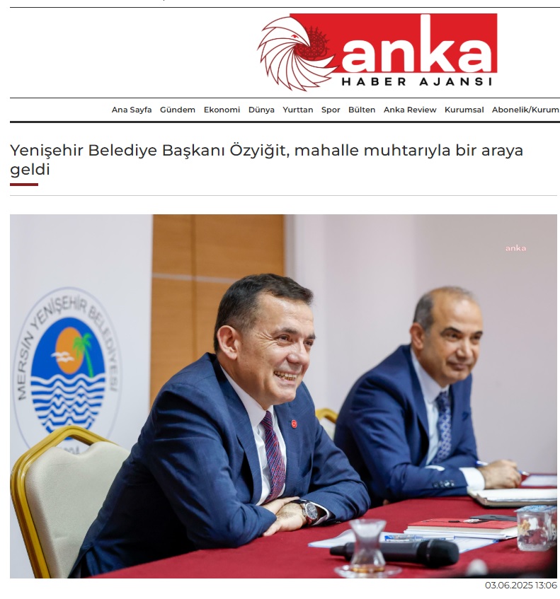 Başkan Özyiğit, mahalle muhtarıyla bir araya geldi