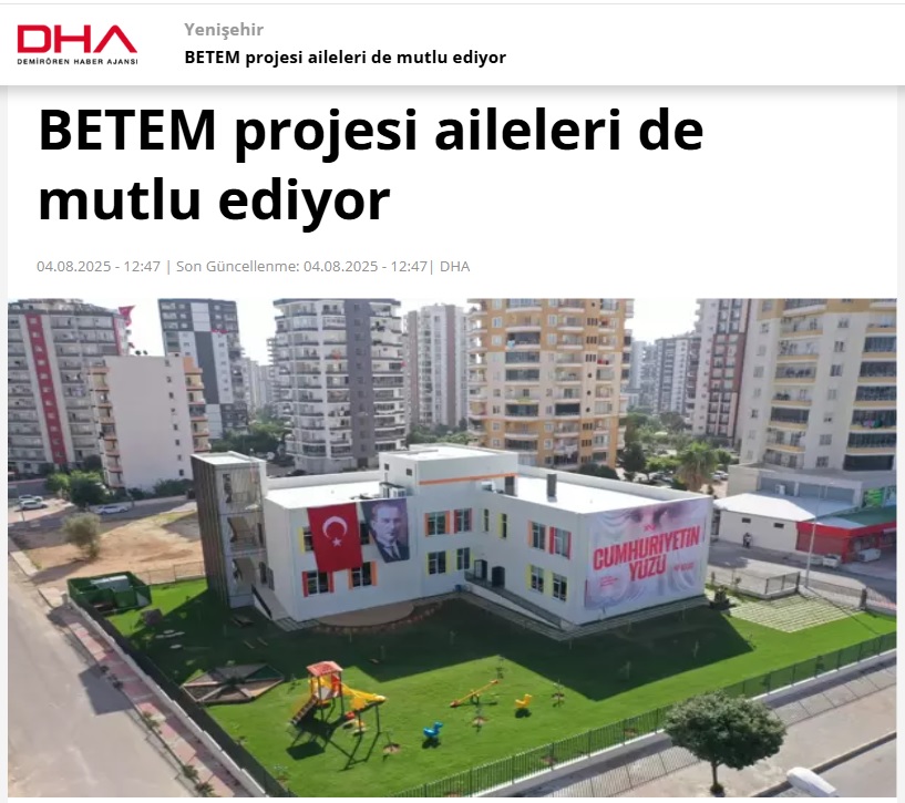 Yenişehir Belediyesinin BETEM modeli ailelerden tam not alıyor