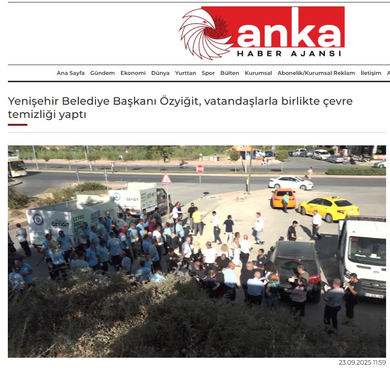 Başkan Özyiğit, vatandaşlarla birlikte çevre temizliği yaptı