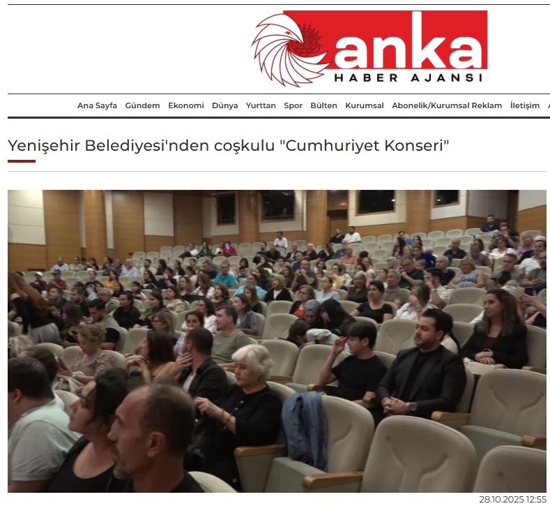 Yenişehir Belediyesinden coşkulu Cumhuriyet Konseri