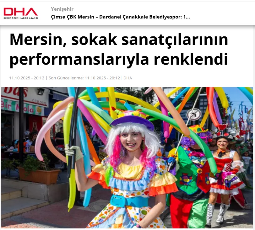 Yenişehir sokak sanatçıları festivaliyle renklendi