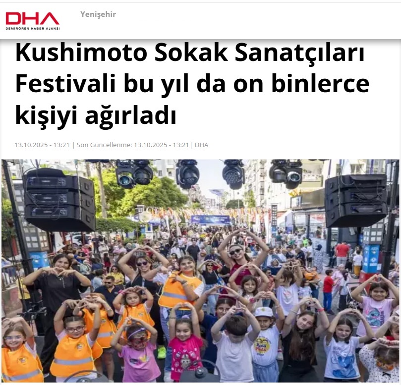 Kushimoto Sokak Sanatçıları Festivali bu yıl da on binlerce kişiyi ağırladı