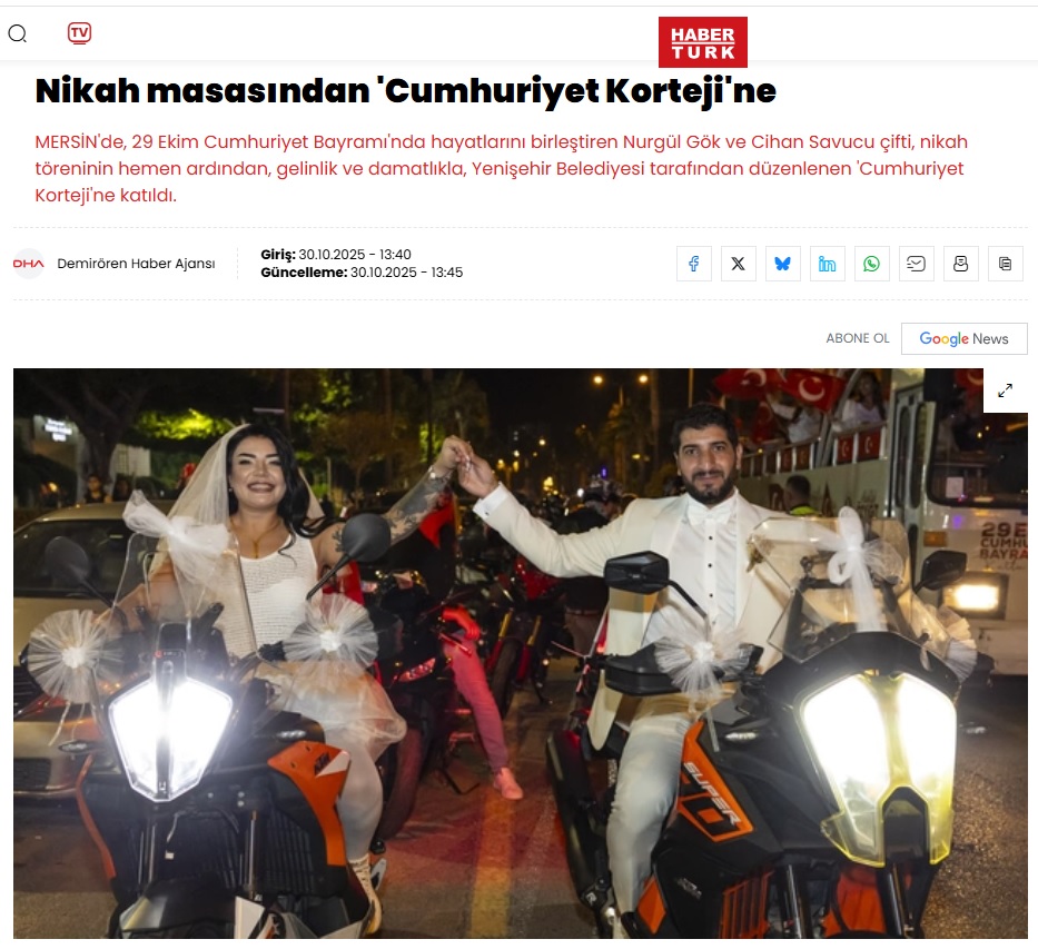 Nikah masasından “Cumhuriyet Korteji”ne