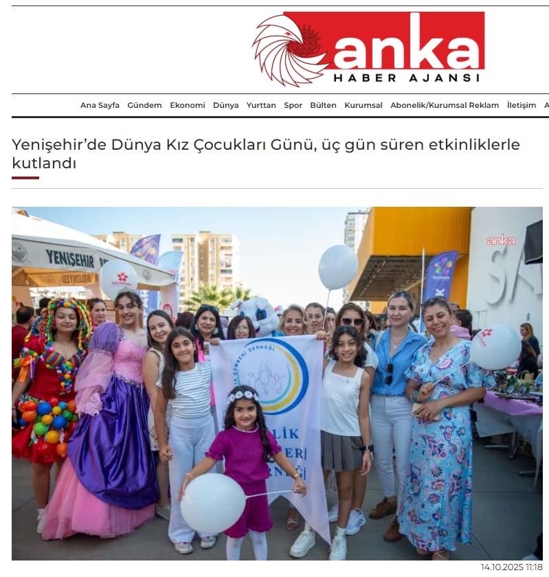 Dünya Kız Çocukları Günü Yenişehir’de renkli etkinliklerle kutlandı