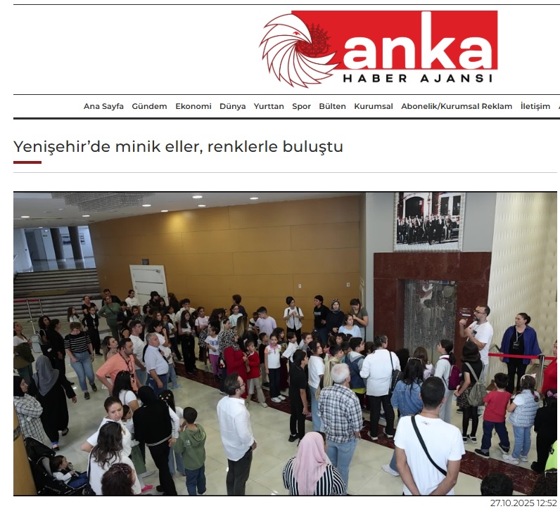 Yenişehir’de minik eller renklerle buluştu