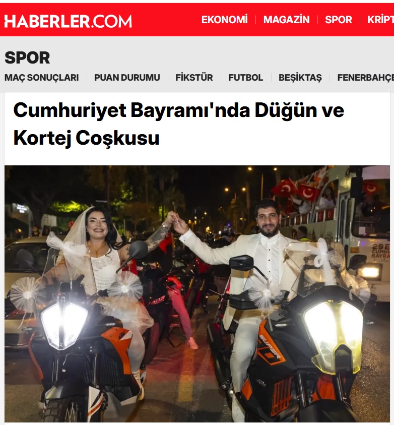 Nikah masasından “Cumhuriyet Korteji”ne