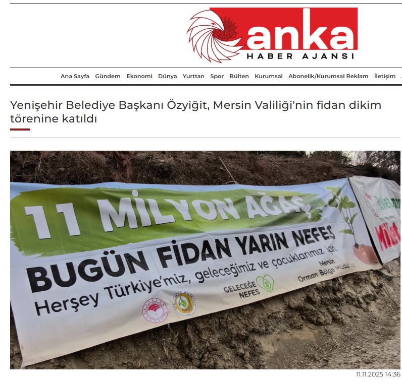 Başkan Özyiğit, Emirler’deki yeşil seferberliğe katıldı