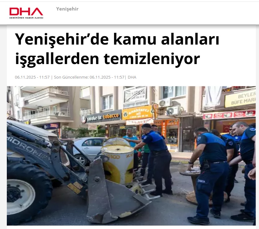 Yenişehir’de kaldırım işgallerine geçit yok