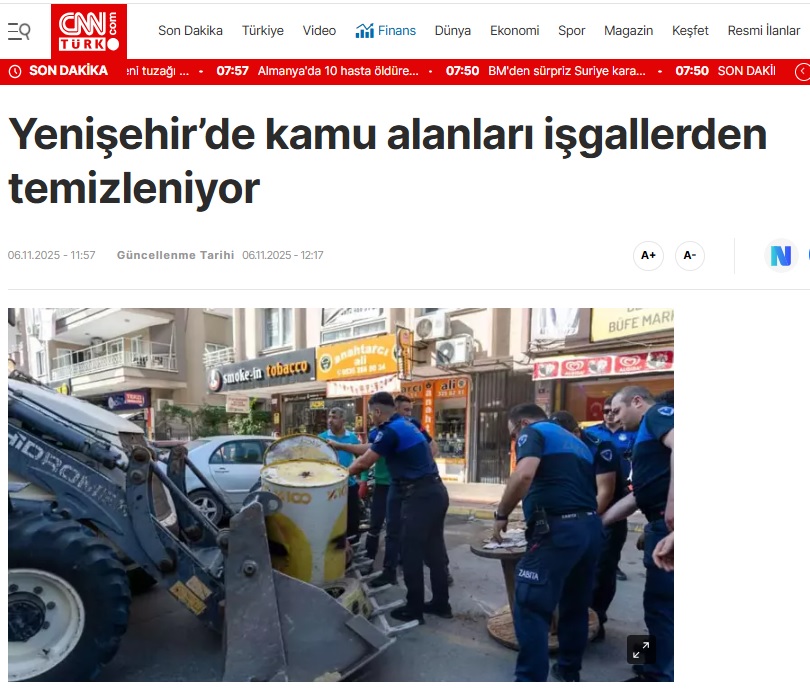 Yenişehir’de kaldırım işgallerine geçit yok