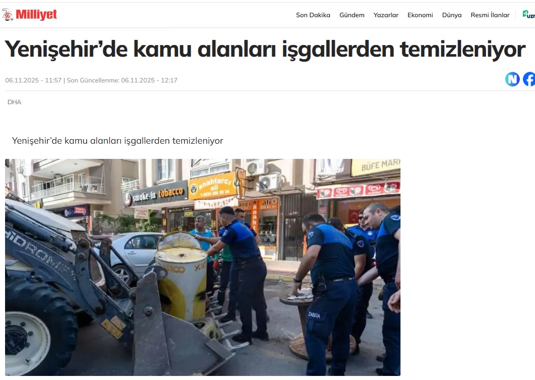 Yenişehir’de kaldırım işgallerine geçit yok