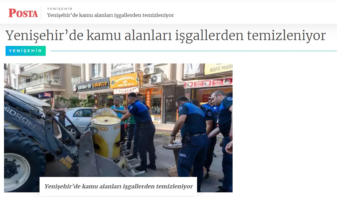 Yenişehir’de kaldırım işgallerine geçit yok