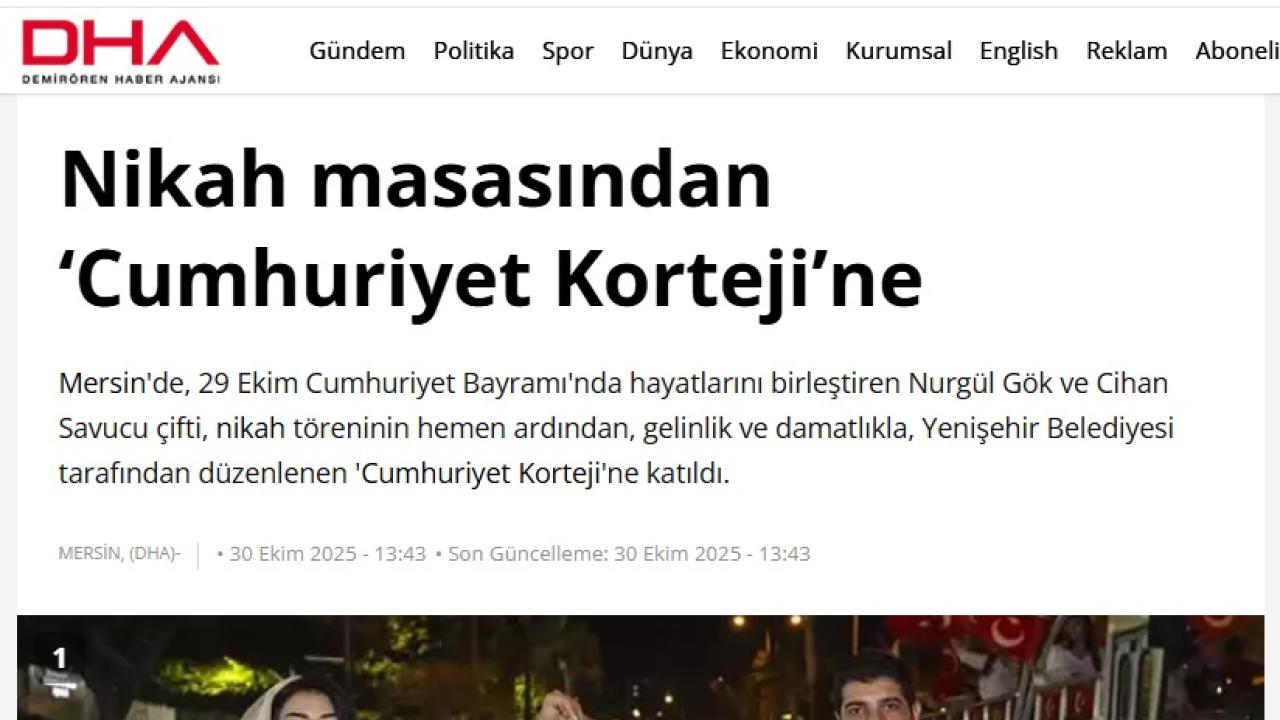 Nikah masasından “Cumhuriyet Korteji”ne